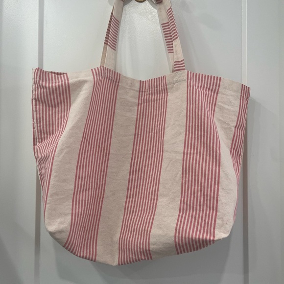 Sezane pink stripe tote - Picture 3 of 3